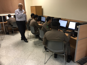 Jamoum University College Holds Practical Courses on Computers for Policemen in the Jamoum Governorate